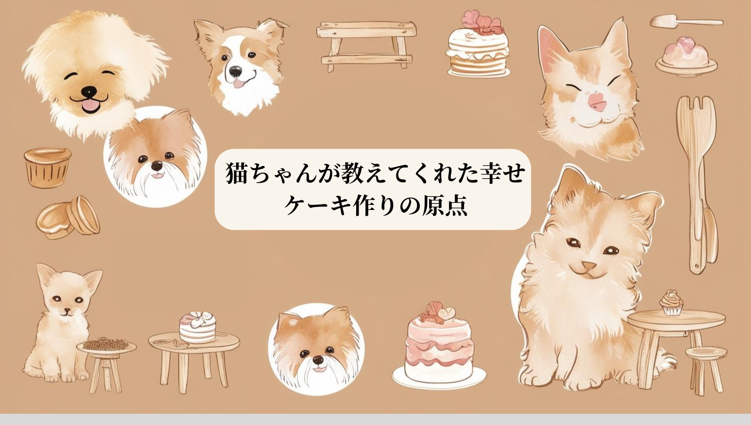 猫ちゃんとの出会いが変えた私の人生とケーキ作りの始まり