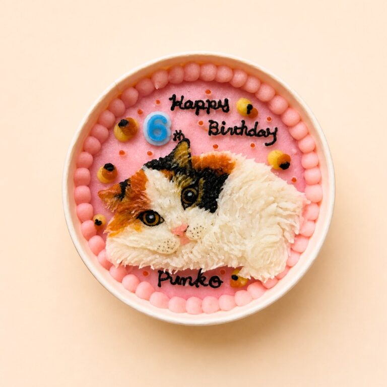 猫用オーダーケーキ 似顔絵｜LOULOU PETCAKE