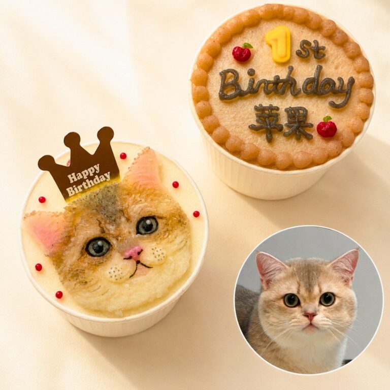 猫用オーダーケーキ 似顔絵｜LOULOU PETCAKE