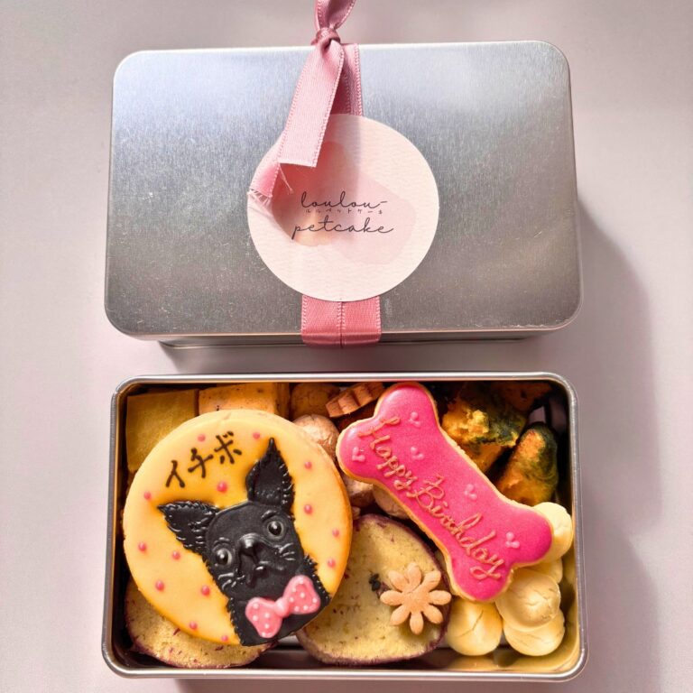 犬用クッキー缶｜LOULOU PETCAKE