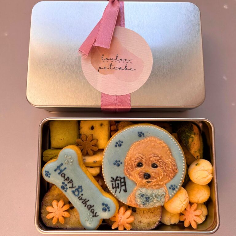 犬用クッキー缶｜LOULOU PETCAKE