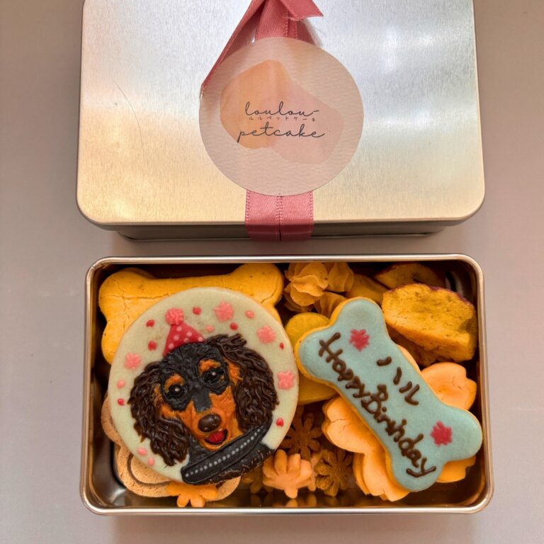 犬用クッキー缶｜LOULOU PETCAKE