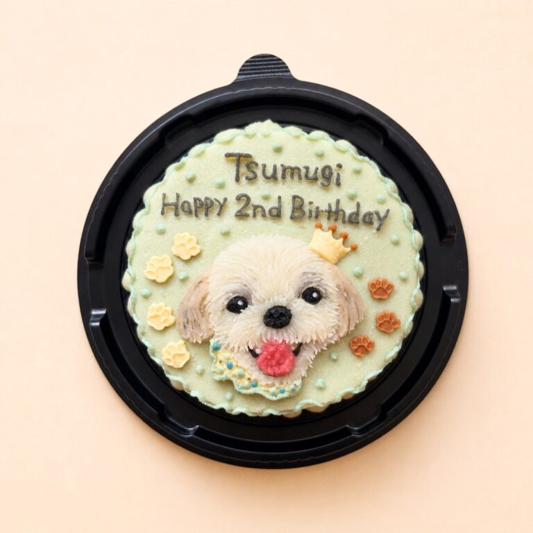 犬用オーダーケーキ 似顔絵｜LOULOU PETCAKE
