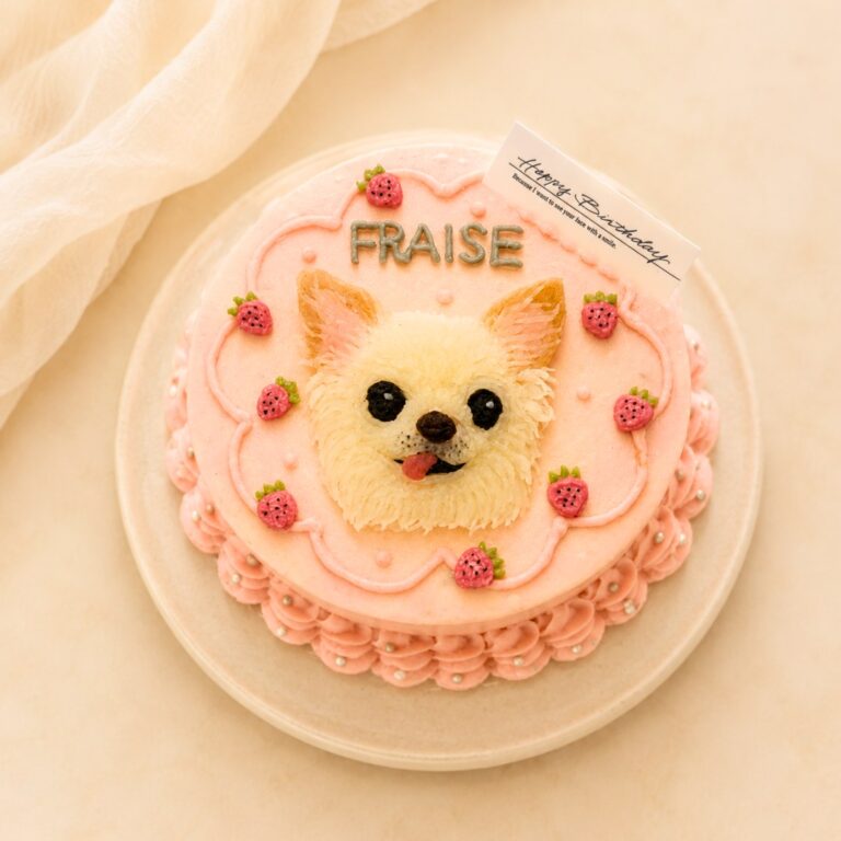 犬用オーダーケーキ 似顔絵｜LOULOU PETCAKE