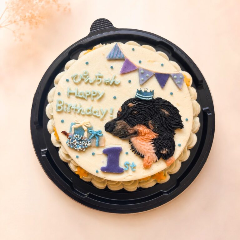 犬用オーダーケーキ 似顔絵｜LOULOU PETCAKE