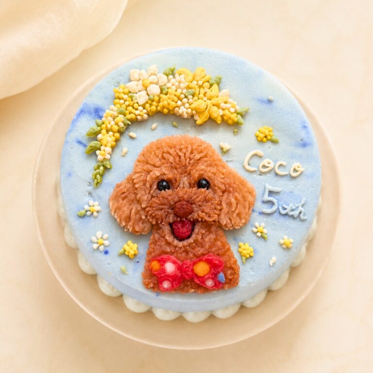犬用オーダーケーキ 似顔絵｜LOULOU PETCAKE