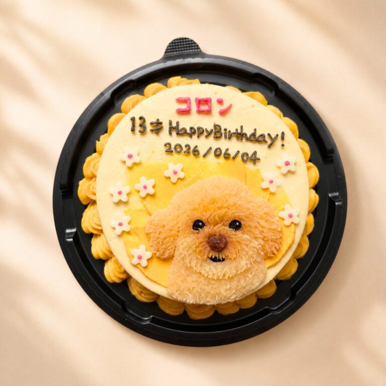 犬用オーダーケーキ 似顔絵｜LOULOU PETCAKE