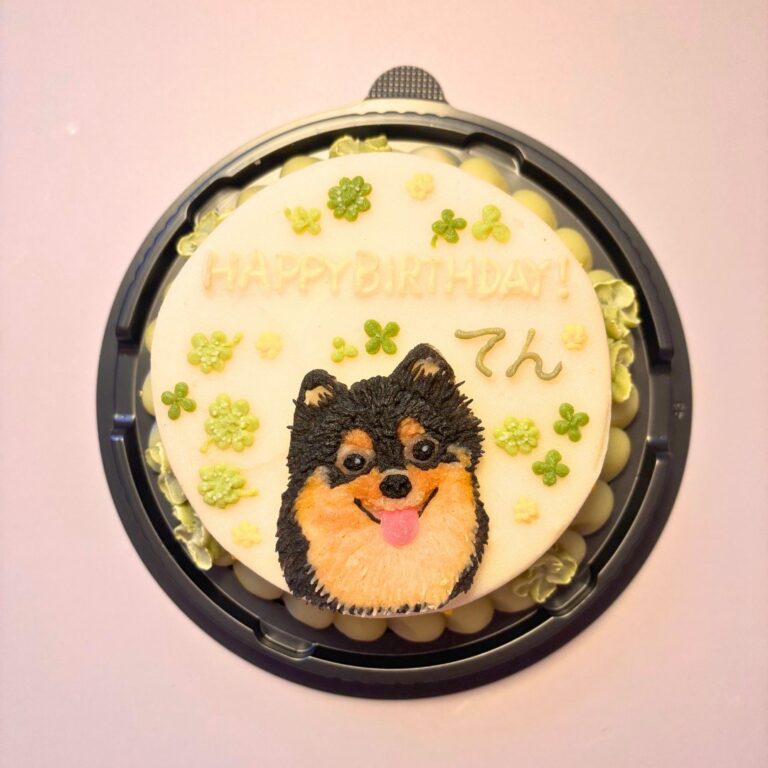犬用オーダーケーキ 似顔絵｜LOULOU PETCAKE