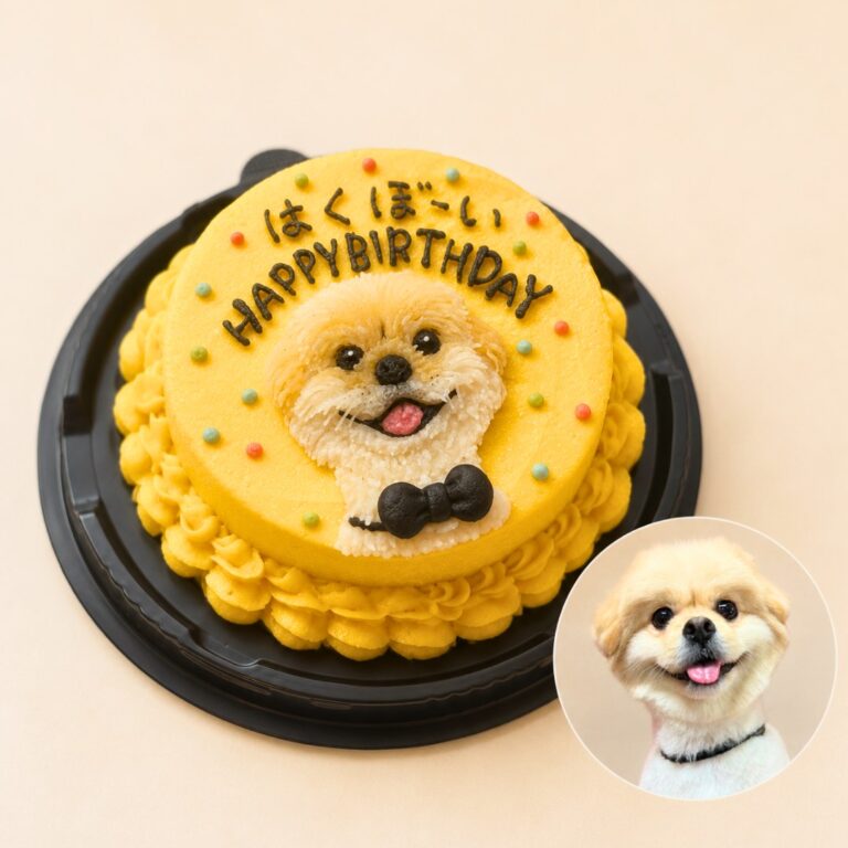 犬用オーダーケーキ 似顔絵｜LOULOU PETCAKE