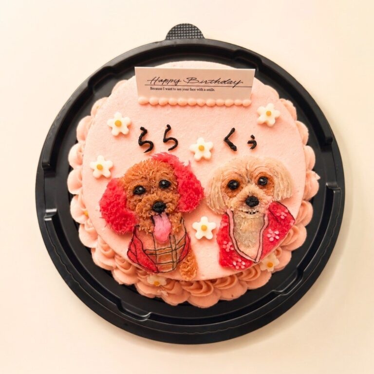 犬用オーダーケーキ 似顔絵｜LOULOU PETCAKE