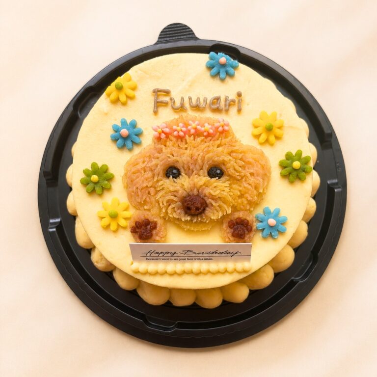 犬用オーダーケーキ 似顔絵｜LOULOU PETCAKE