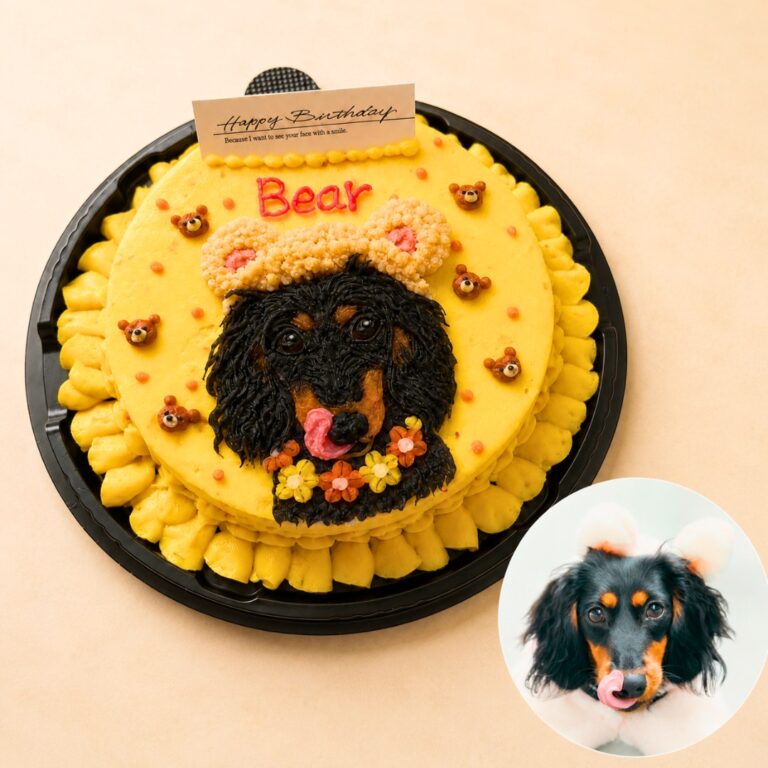 犬用オーダーケーキ 似顔絵｜LOULOU PETCAKE