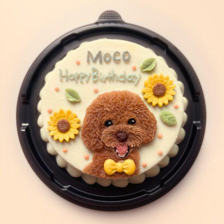 犬用オーダーケーキ 似顔絵｜LOULOU PETCAKE