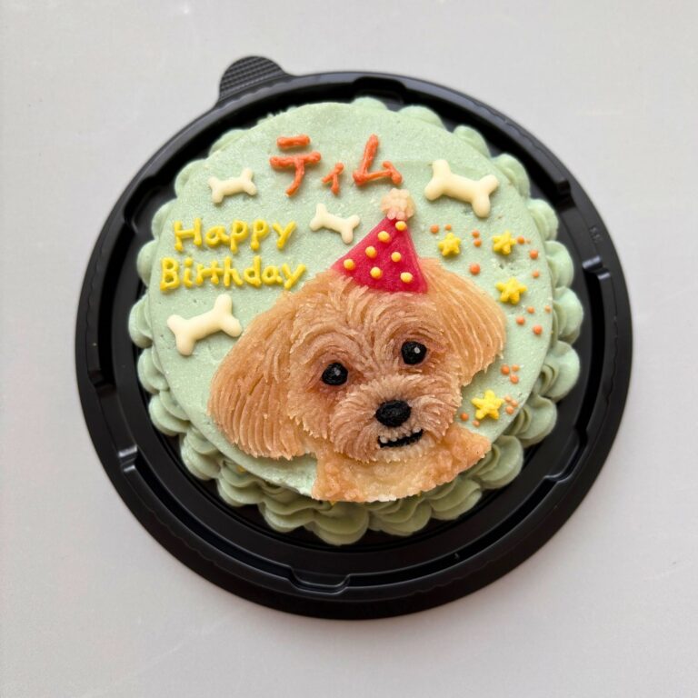 犬用オーダーケーキ 似顔絵｜LOULOU PETCAKE