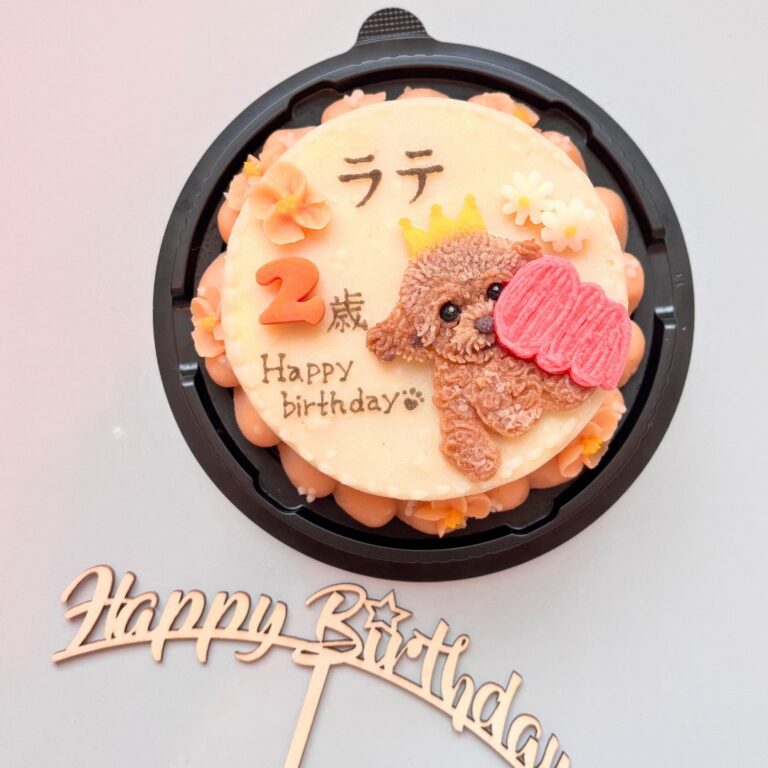 犬用オーダーケーキ 似顔絵｜LOULOU PETCAKE