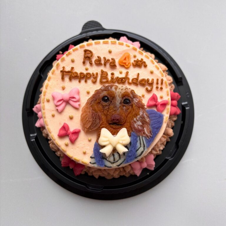 犬用オーダーケーキ 似顔絵｜LOULOU PETCAKE