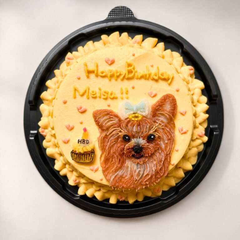 犬用オーダーケーキ 似顔絵｜LOULOU PETCAKE