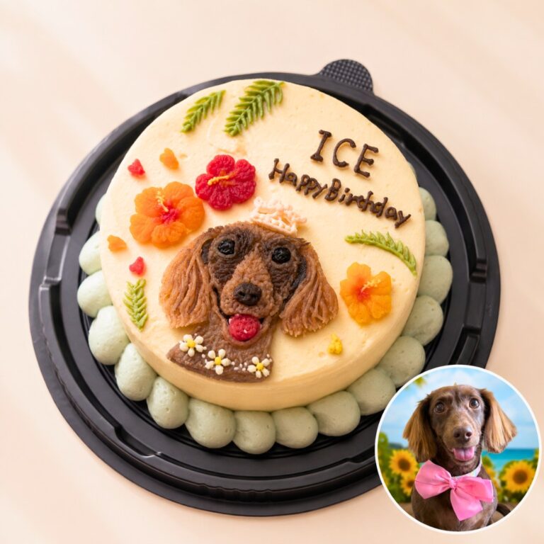 犬用オーダーケーキ 似顔絵｜LOULOU PETCAKE