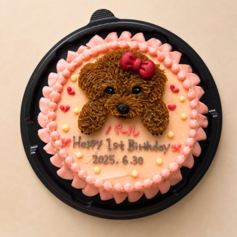 犬用オーダーケーキ 似顔絵｜LOULOU PETCAKE