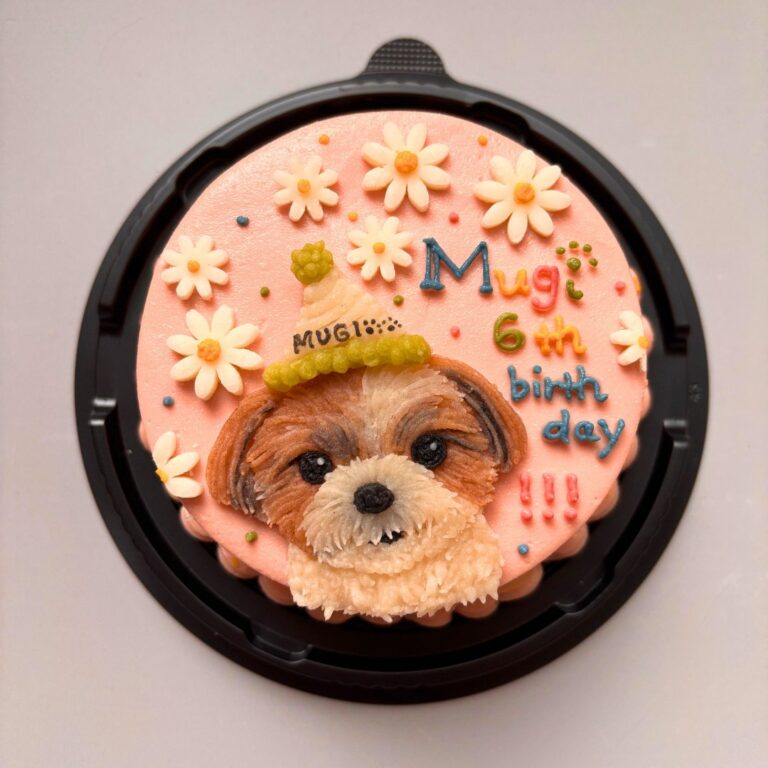 犬用オーダーケーキ 似顔絵｜LOULOU PETCAKE