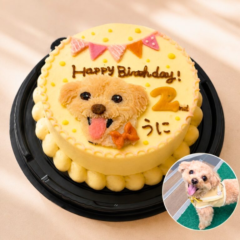 犬用オーダーケーキ 似顔絵｜LOULOU PETCAKE