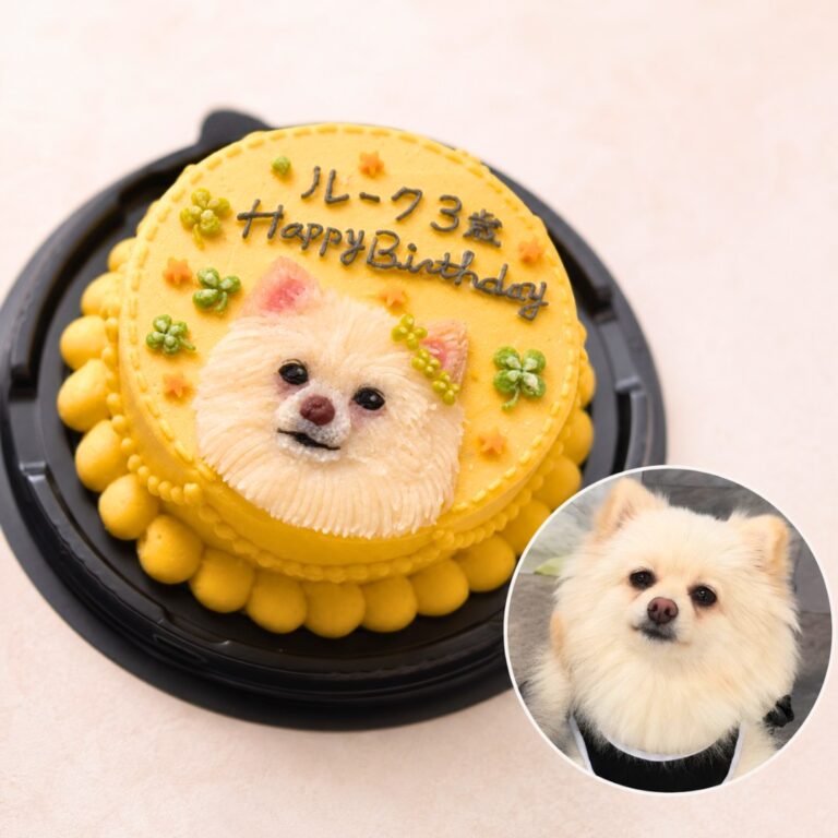 犬用オーダーケーキ 似顔絵｜LOULOU PETCAKE