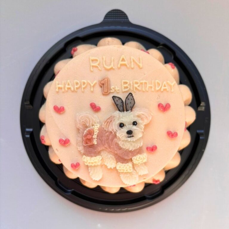 犬用オーダーケーキ 似顔絵｜LOULOU PETCAKE