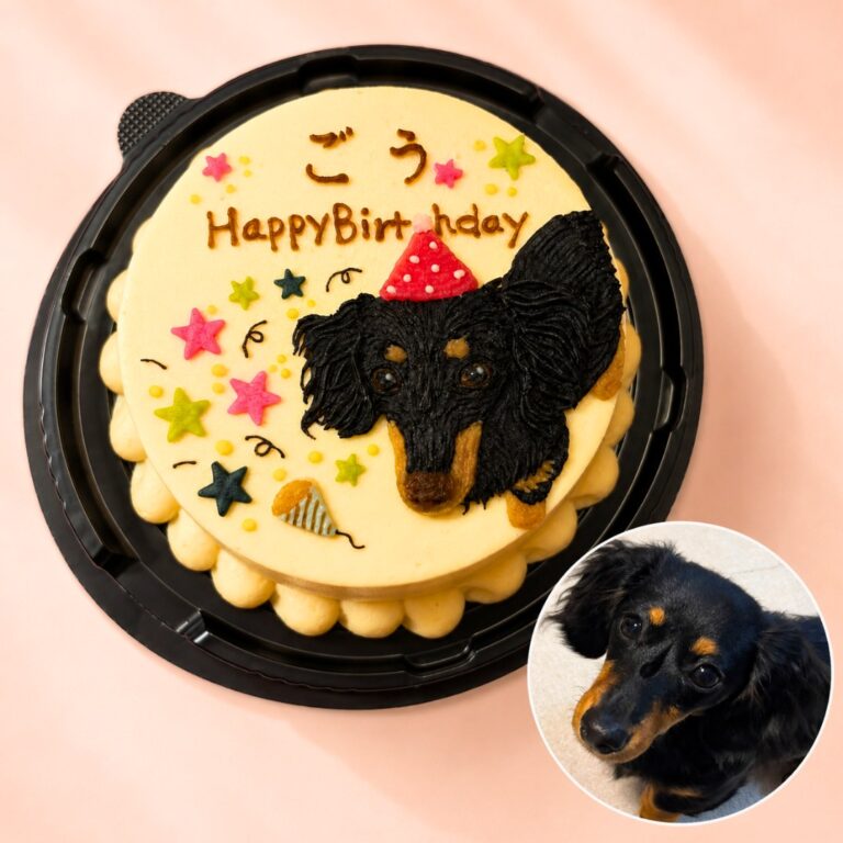 犬用オーダーケーキ 似顔絵｜LOULOU PETCAKE