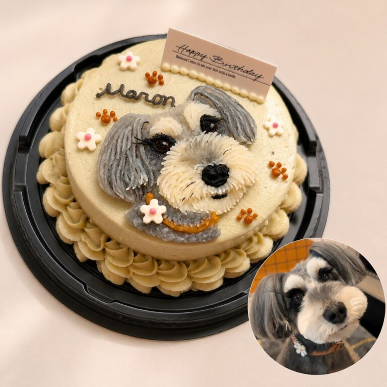 犬用オーダーケーキ 似顔絵｜LOULOU PETCAKE
