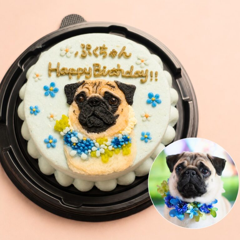 犬用オーダーケーキ 似顔絵｜LOULOU PETCAKE