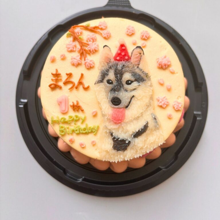 犬用オーダーケーキ 似顔絵｜LOULOU PETCAKE