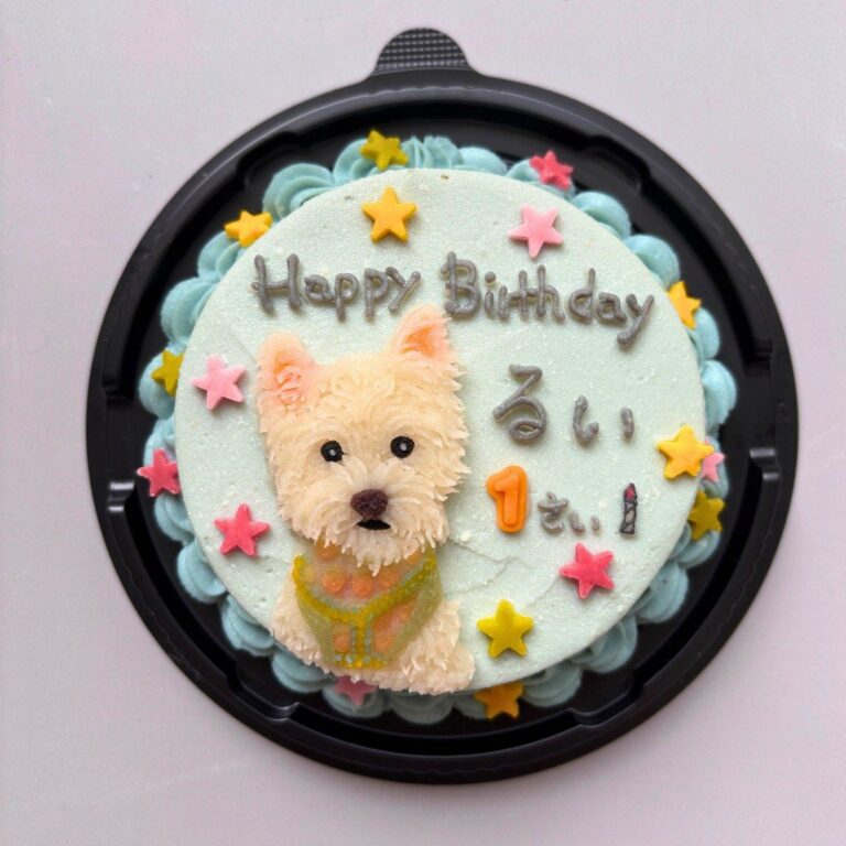 犬用オーダーケーキ 似顔絵｜LOULOU PETCAKE