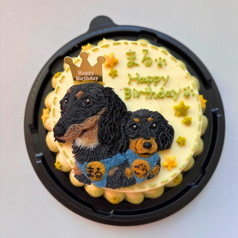 犬用オーダーケーキ 似顔絵｜LOULOU PETCAKE
